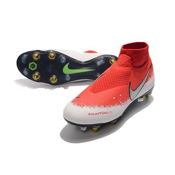 Nike Phantom VSN Elite DF SG-Pro AC Rouge Blanc Argent