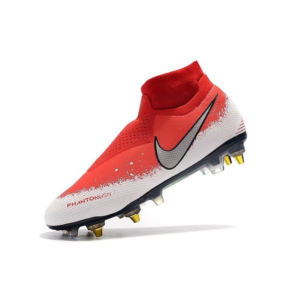 Nike Phantom VSN Elite DF SG-Pro AC Rouge Blanc Argent