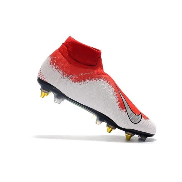 Nike Phantom VSN Elite DF SG-Pro AC Rouge Blanc Argent