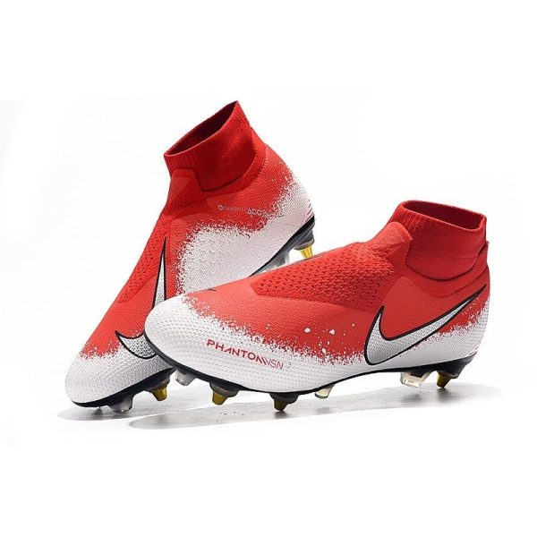Nike Phantom VSN Elite DF SG-Pro AC Rouge Blanc Argent