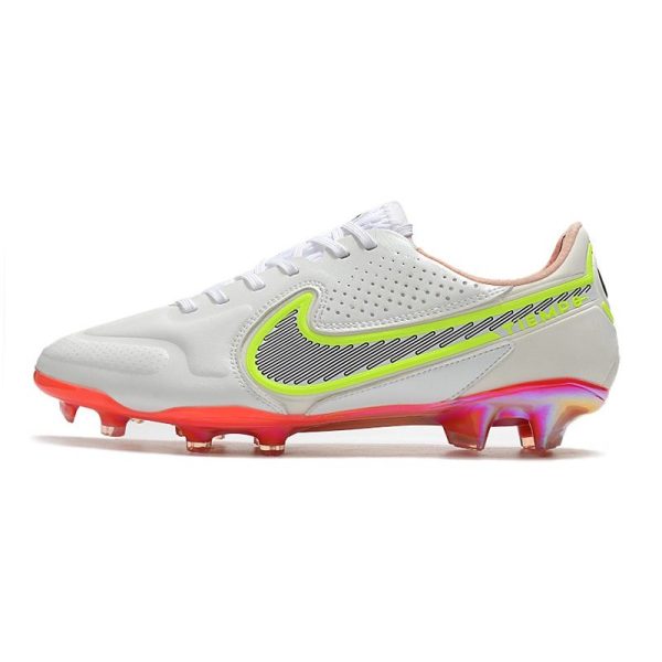 Nike Tiempo Legend 9 Elite Terrain sec Blanc Noir Carmin Rose Explosion
