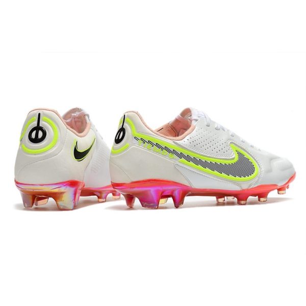 Nike Tiempo Legend 9 Elite Terrain sec Blanc Noir Carmin Rose Explosion