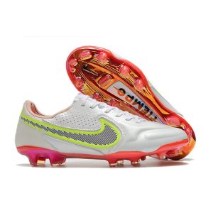 Nike Tiempo Legend 9 Elite Terrain sec Blanc Noir Carmin Rose Explosion
