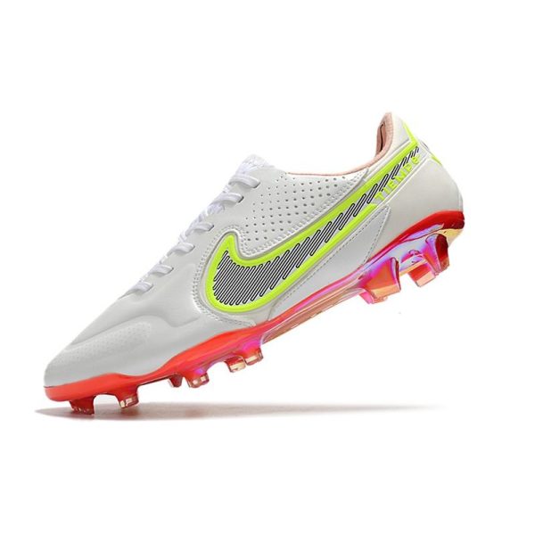 Nike Tiempo Legend 9 Elite Terrain sec Blanc Noir Carmin Rose Explosion