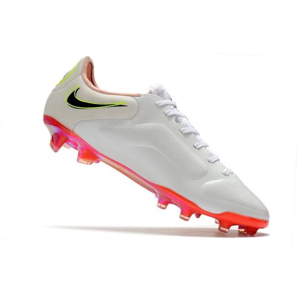 Nike Tiempo Legend 9 Elite Terrain sec Blanc Noir Carmin Rose Explosion