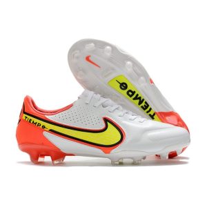 Nike Tiempo Legend 9 Elite Terrain sec Blanc Volt Carmin
