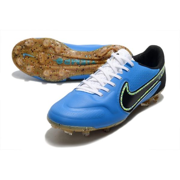 Nike Tiempo Legend 9 Elite Terrain sec Bleu Noir Volt