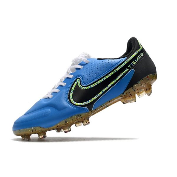Nike Tiempo Legend 9 Elite Terrain sec Bleu Noir Volt