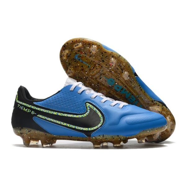 Nike Tiempo Legend 9 Elite Terrain sec Bleu Noir Volt