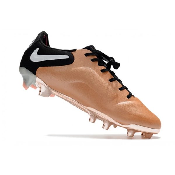 Nike Tiempo Legend 9 Elite Terrain sec Cuivre Métallique Blanc Noir Cassé