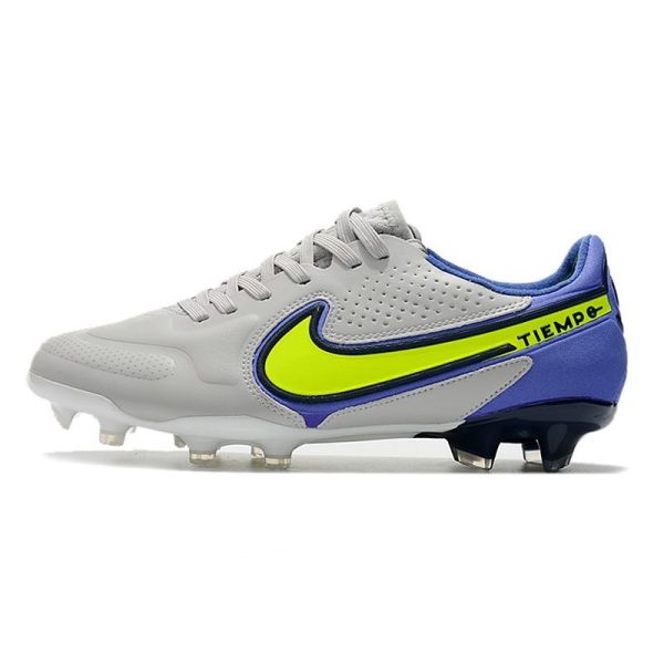 Nike Tiempo Legend 9 Elite Terrain sec Gris Brouillard Volt Sapphire