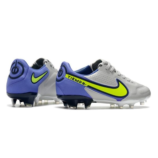 Nike Tiempo Legend 9 Elite Terrain sec Gris Brouillard Volt Sapphire