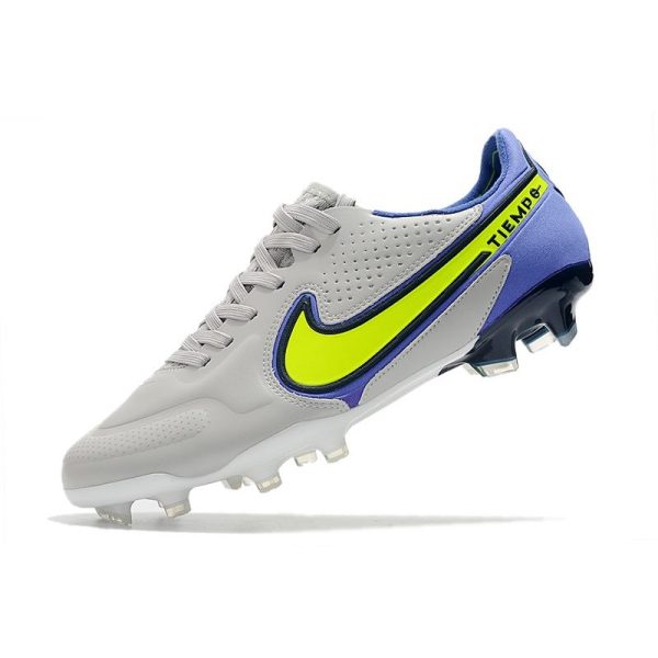 Nike Tiempo Legend 9 Elite Terrain sec Gris Brouillard Volt Sapphire