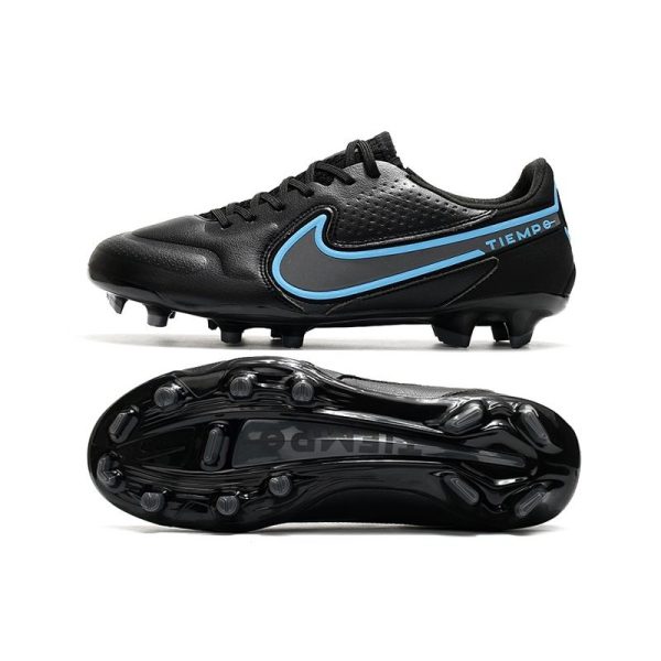 Nike Tiempo Legend 9 Elite Terrain sec Noir Gris Acier
