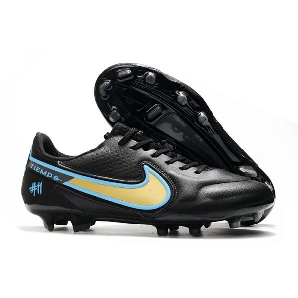 Nike Tiempo Legend 9 Elite Terrain sec Noir Jaune