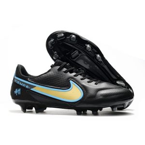 Nike Tiempo Legend 9 Elite Terrain sec Noir Or Bleu