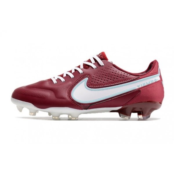 Nike Tiempo Legend 9 Elite Terrain sec Rouge Equipe Blanc Hibiscus Mystique