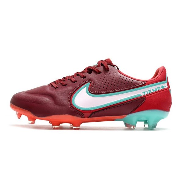 Nike Tiempo Legend 9 Elite Terrain sec Rouge Equipe Blanc Hibiscus Mystique