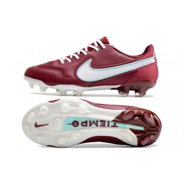 Nike Tiempo Legend 9 Elite Terrain sec Rouge Equipe Blanc Hibiscus Mystique