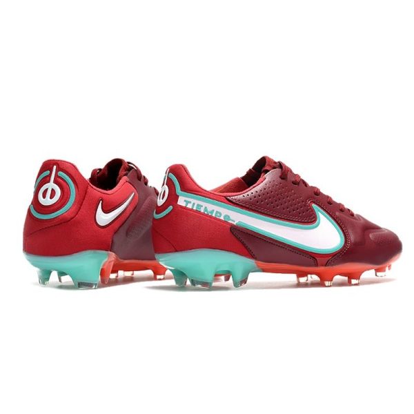 Nike Tiempo Legend 9 Elite Terrain sec Rouge Equipe Blanc Hibiscus Mystique