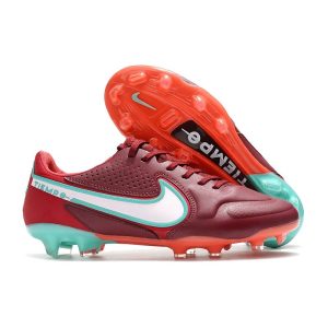 Nike Tiempo Legend 9 Elite Terrain sec Rouge Equipe Blanc Hibiscus Mystique