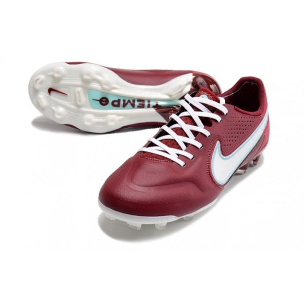Nike Tiempo Legend 9 Elite Terrain sec Rouge Equipe Blanc Hibiscus Mystique