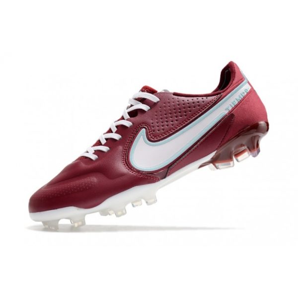 Nike Tiempo Legend 9 Elite Terrain sec Rouge Equipe Blanc Hibiscus Mystique