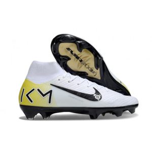 Chaussure de Football Nike Zoom Mercurial Superfly 10 Elite FG Blanc Noir