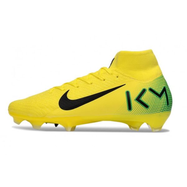 Nike Zoom Mercurial Superfly 10 Elite FG Jaune Noir Vert