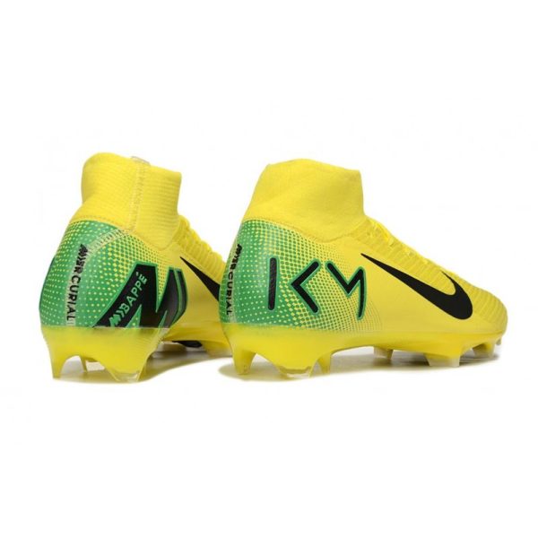 Nike Zoom Mercurial Superfly 10 Elite FG Jaune Noir Vert