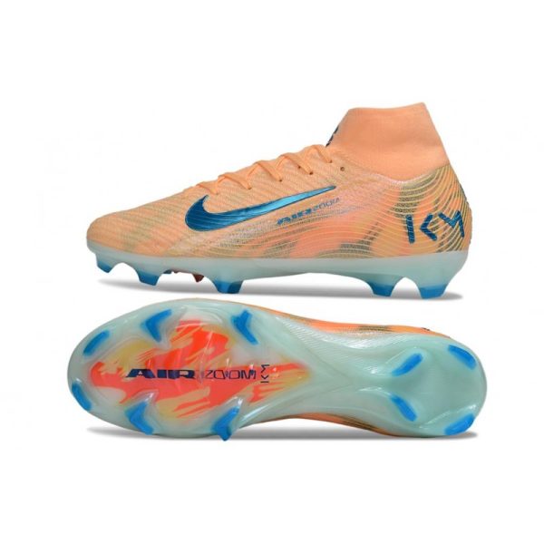 Nike Zoom Mercurial Superfly 10 Elite FG KM Orange Bleu