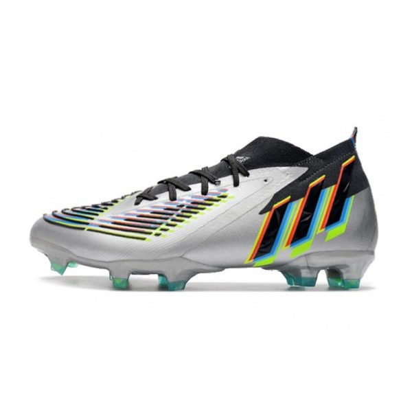 Nouvelles adidas Predator Edge.1 FG Argent Métallique Noir Jaune Solaire