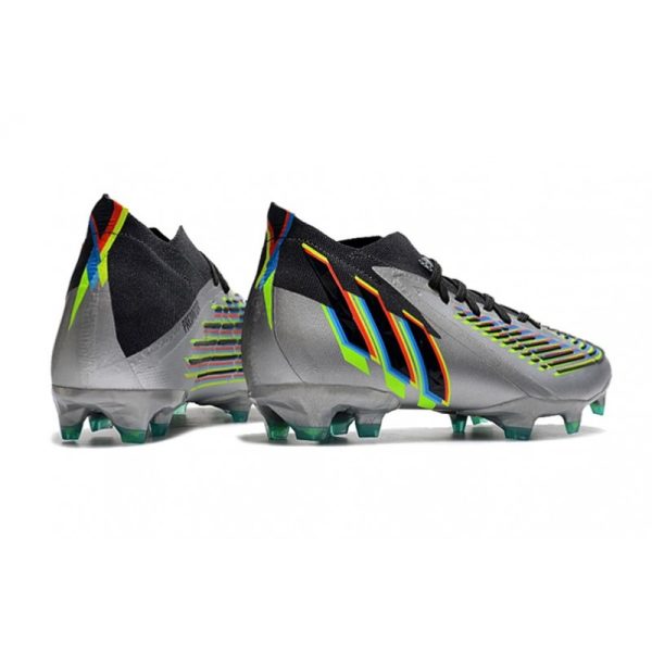 Nouvelles adidas Predator Edge.1 FG Argent Métallique Noir Jaune Solaire