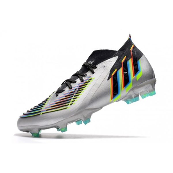 Nouvelles adidas Predator Edge.1 FG Argent Métallique Noir Jaune Solaire