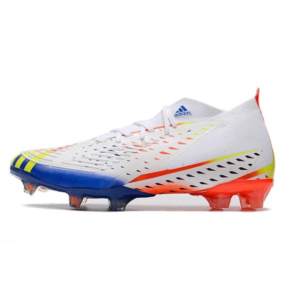 Nouvelles adidas Predator Edge.1 FG Blanc Jaune Solaire Bleu Power