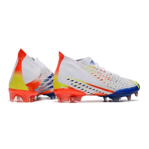 Nouvelles adidas Predator Edge.1 FG Blanc Jaune Solaire Bleu Power