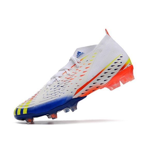 Nouvelles adidas Predator Edge.1 FG Blanc Jaune Solaire Bleu Power
