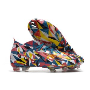 Nouvelles adidas Predator Edge.1 FG Geometric Bleu Equipe Jaune Rouge Solaire