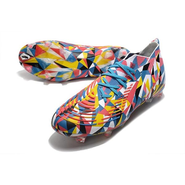 Nouvelles adidas Predator Edge.1 FG Geometric Bleu Equipe Jaune Rouge Solaire