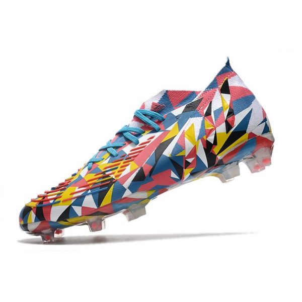 Nouvelles adidas Predator Edge.1 FG Geometric Bleu Equipe Jaune Rouge Solaire
