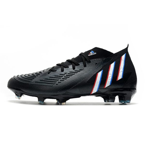 Nouvelles adidas Predator Edge.1 FG Noir Blanc Rouge Vif