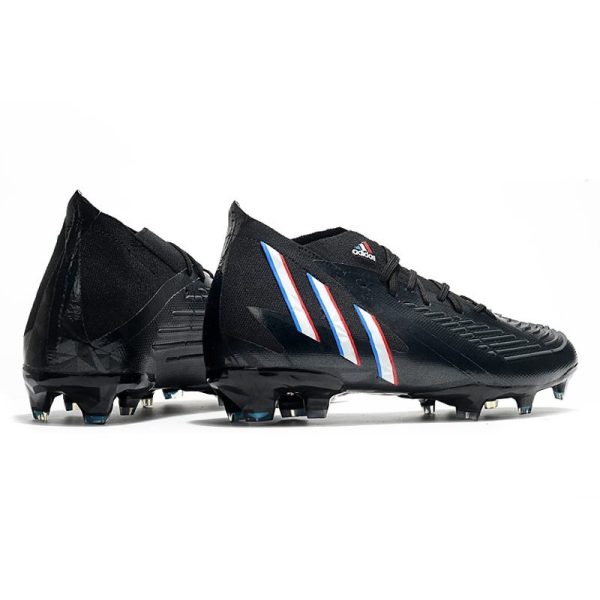 Nouvelles adidas Predator Edge.1 FG Noir Blanc Rouge Vif