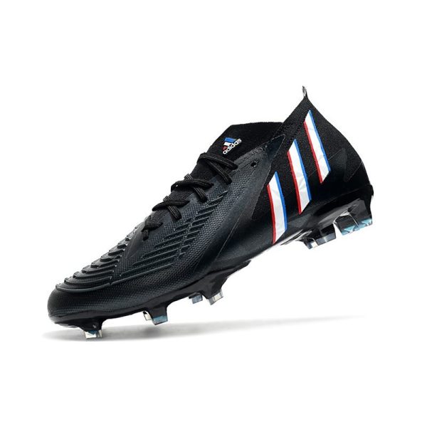 Nouvelles adidas Predator Edge.1 FG Noir Blanc Rouge Vif