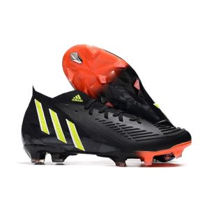 Chaussure de foot Nouvelles adidas Predator Edge.1 FG Noir Jaune