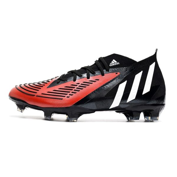 Nouvelles adidas Predator Edge.1 FG Noir Rouge Blanc