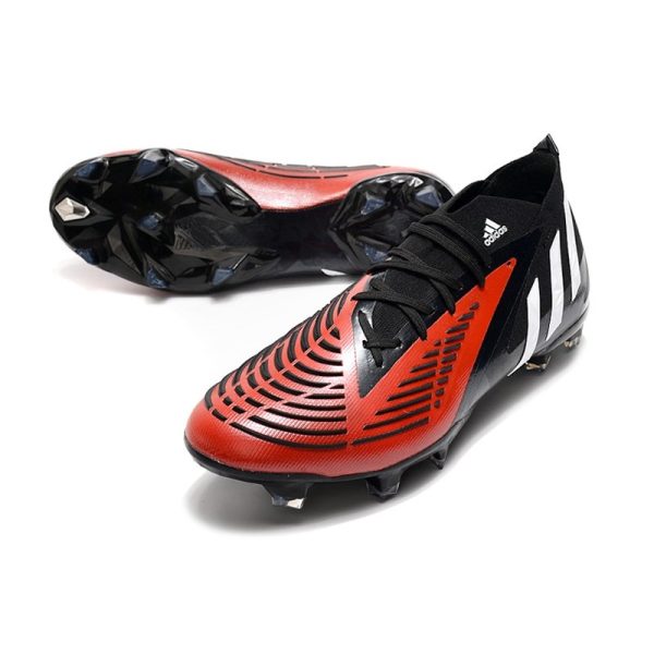 Nouvelles adidas Predator Edge.1 FG Noir Rouge Blanc