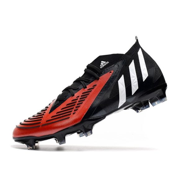 Nouvelles adidas Predator Edge.1 FG Noir Rouge Blanc