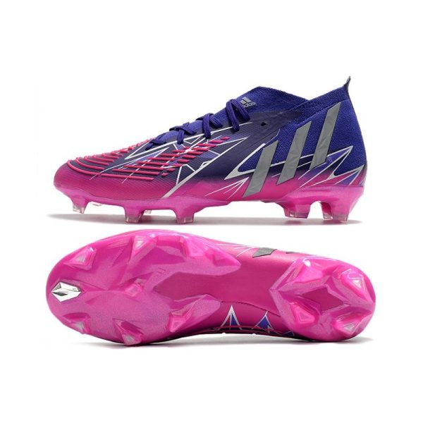 Nouvelles adidas Predator Edge.1 FG Violet Equipe Argent Métallique Rose Choc Equipe