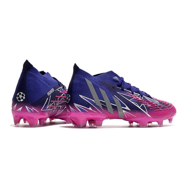 Nouvelles adidas Predator Edge.1 FG Violet Equipe Argent Métallique Rose Choc Equipe