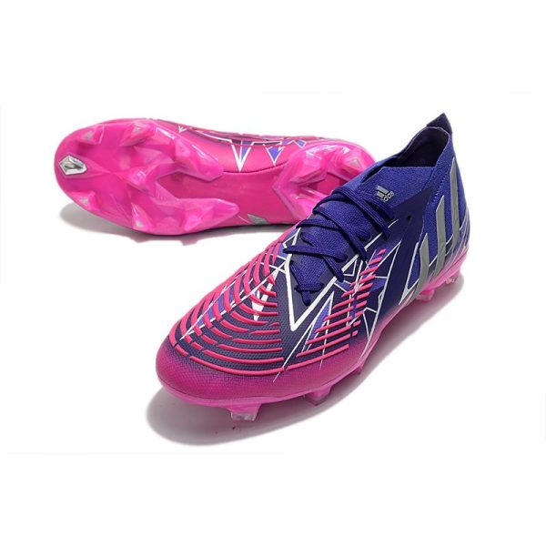 Nouvelles adidas Predator Edge.1 FG Violet Equipe Argent Métallique Rose Choc Equipe